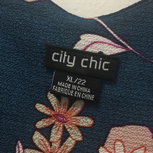 City Chic lulu floral wrap sz XL/22 & XXL/24 - Picture 8 of 8